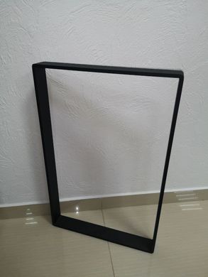 Опора металлическая для стола прямоугольная, чорная